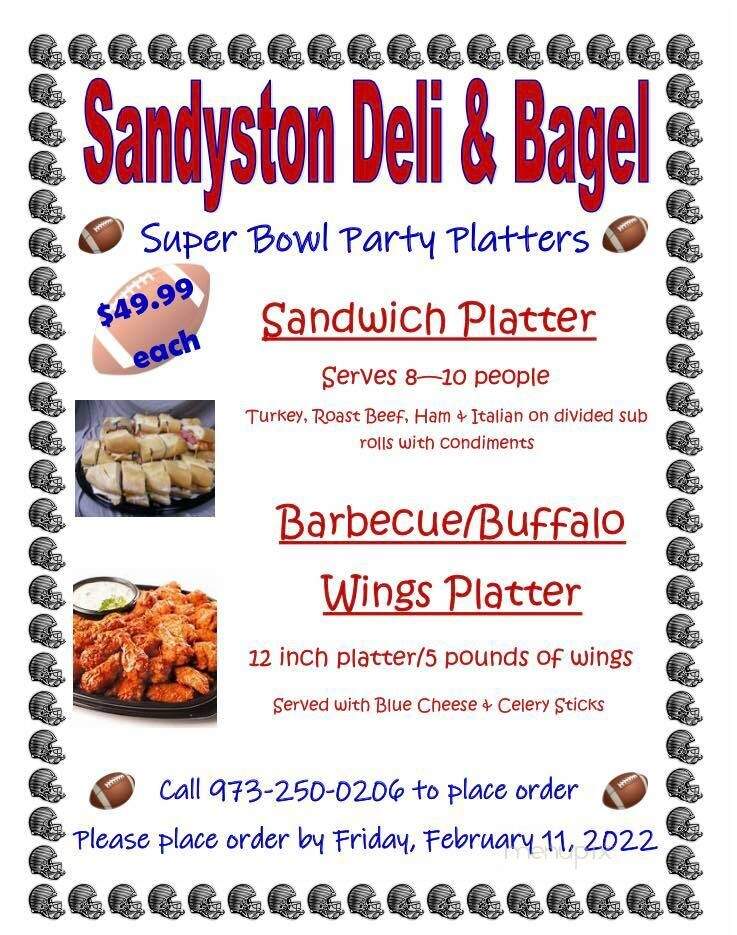 Sandyston Deli & Bagel - Sandyston, NJ menu_pic