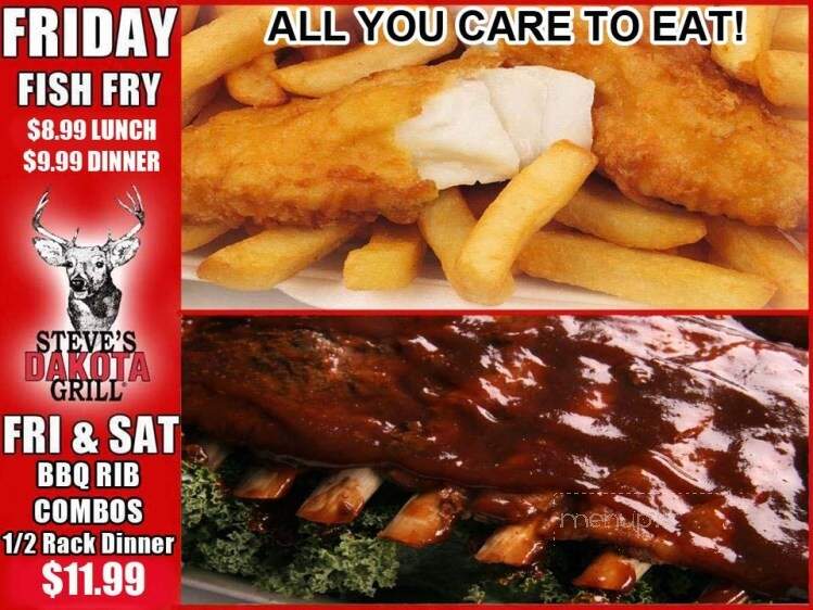 Steve's Dakota Grill - Marion, OH menu_pic