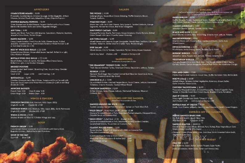 Diamond Hawk - Cheektowaga, NY menu_pic
