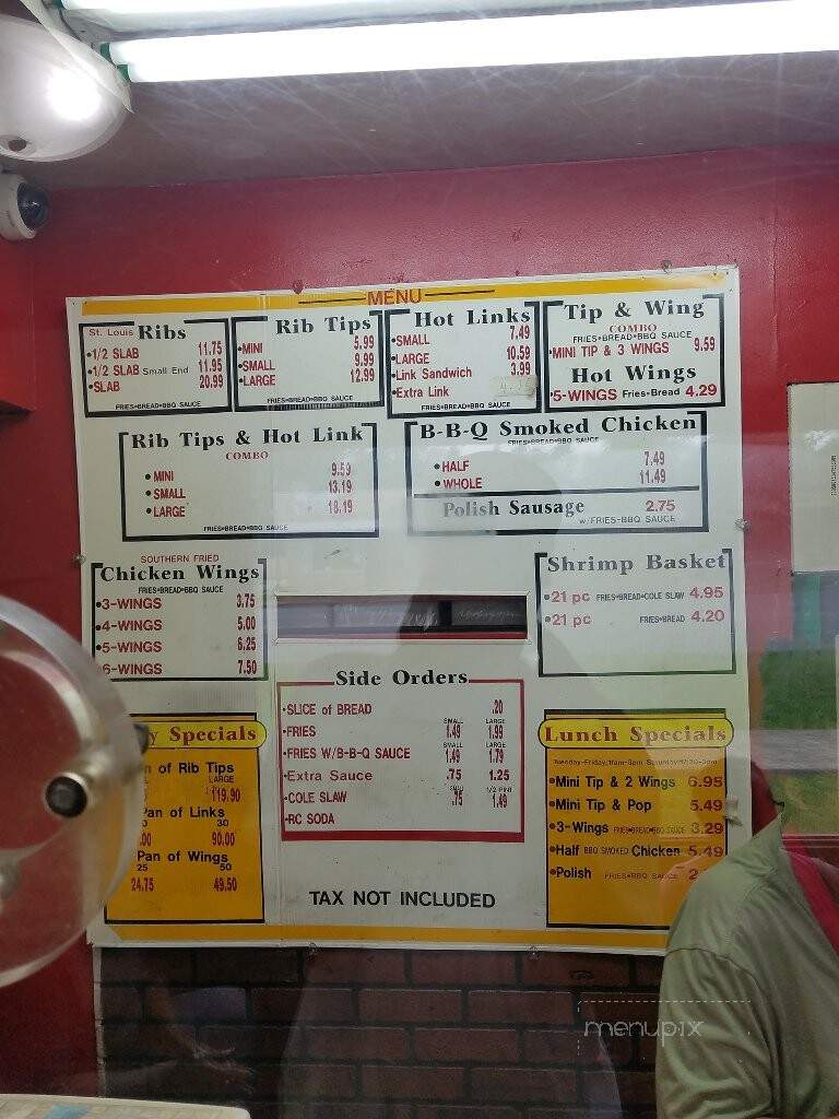 Exsenator's Ribs Chicken - Markham, IL menu_pic