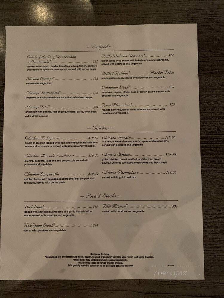 Alexis Grill - Phoenix, AZ menu_pic