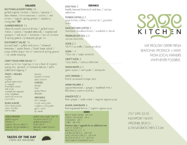 Anderson's Showplace Cafe - Newport News, VA menu_pic