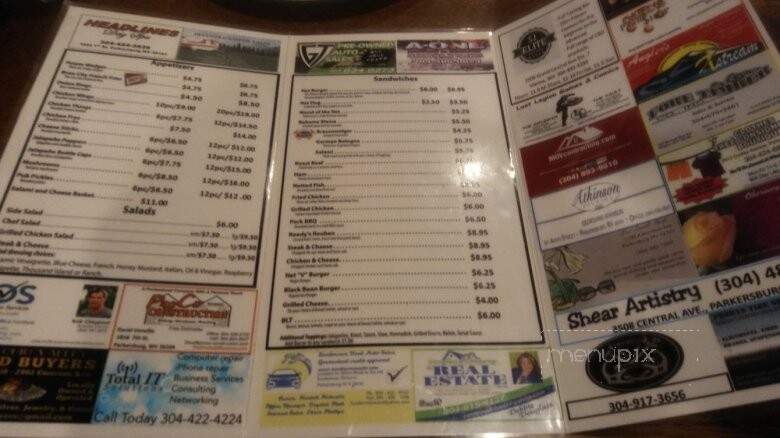 North End Tavern - Parkersburg, WV menu_pic