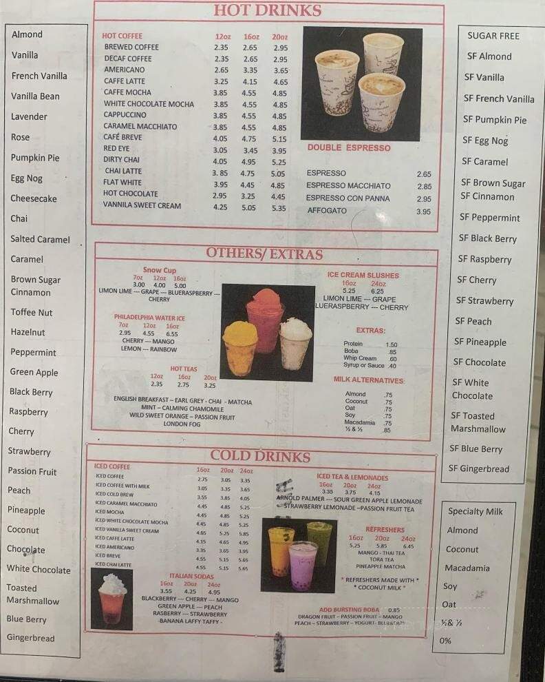 Nirvana's Cup of Joe - Sierra Vista, AZ menu_pic