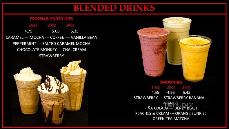 Nirvana's Cup of Joe - Sierra Vista, AZ menu_pic