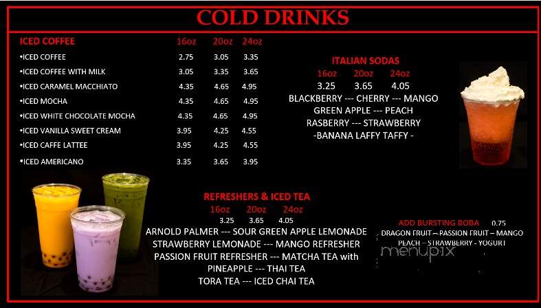Nirvana's Cup of Joe - Sierra Vista, AZ menu_pic
