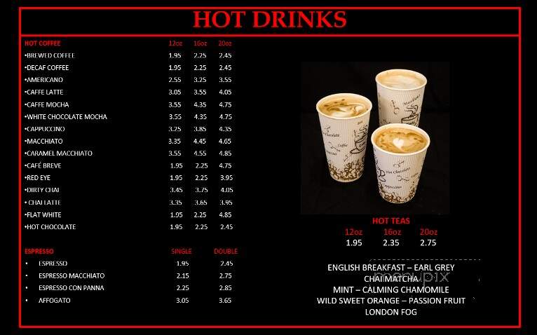 Nirvana's Cup of Joe - Sierra Vista, AZ menu_pic