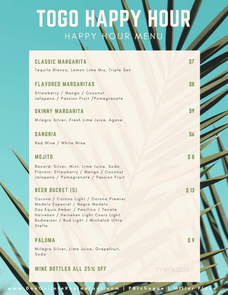 Don Quijote - Patchogue, NY menu_pic