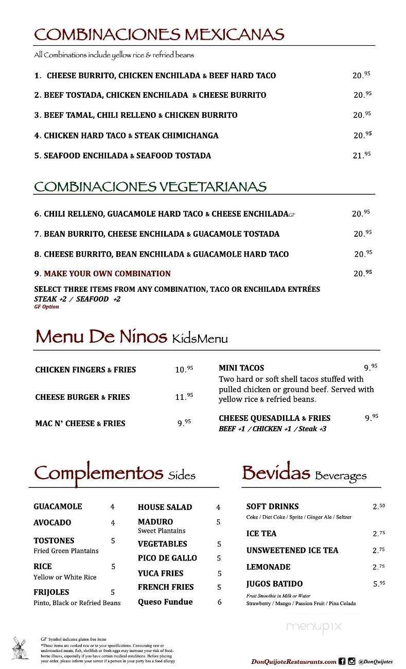 Don Quijote - Patchogue, NY menu_pic