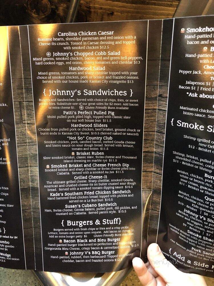 Johnny V's Smoke Shack - Perry, MI menu_pic