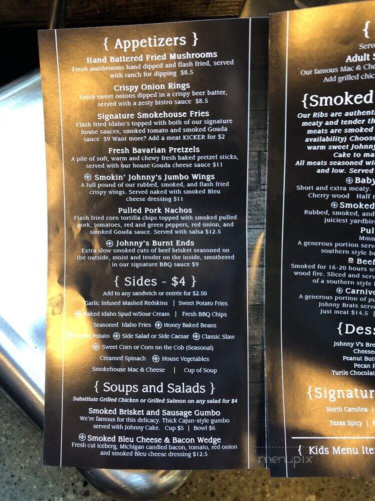 Johnny V's Smoke Shack - Perry, MI menu_pic