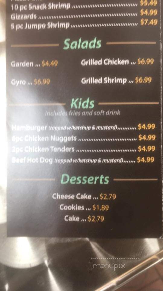 Sam's Seafood & Grill - Louisville, KY menu_pic