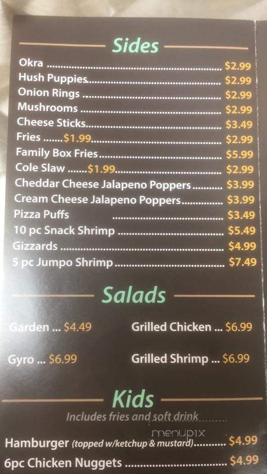 Sam's Seafood & Grill - Louisville, KY menu_pic