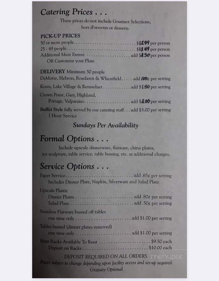 Yesteryears Meat & Specialty Shoppe - Demotte, IN menu_pic