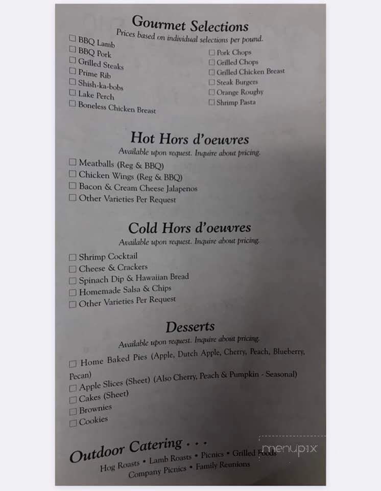 Yesteryears Meat & Specialty Shoppe - Demotte, IN menu_pic