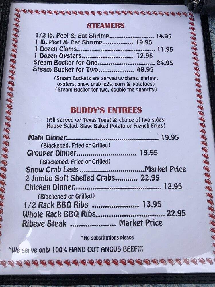 Buddy's Crab House & Oyster Br - Surf City, NC
