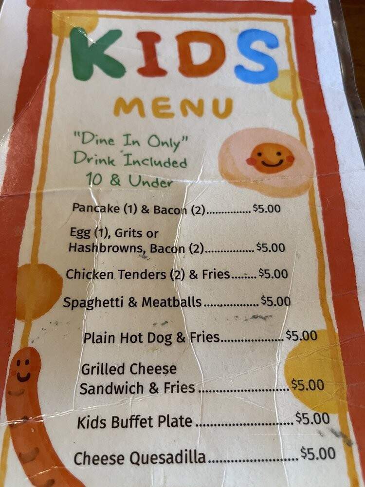 Country Omelet - Richburg, SC menu_pic