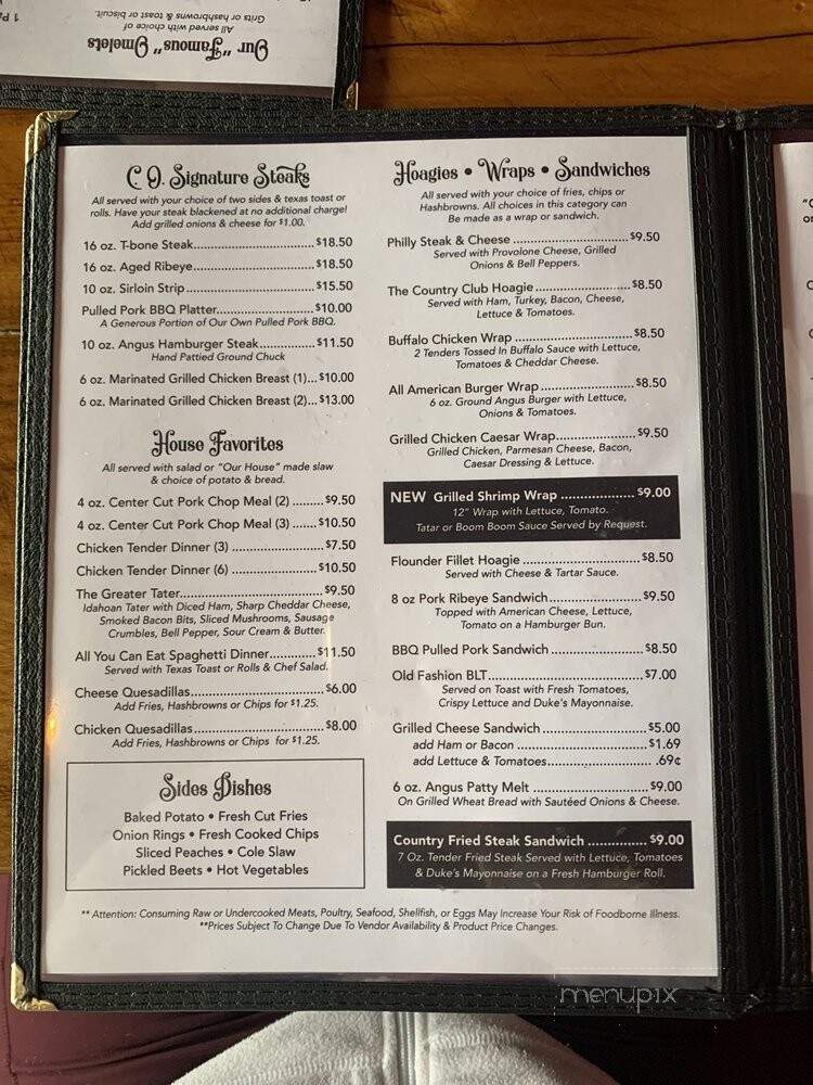 Country Omelet - Richburg, SC menu_pic