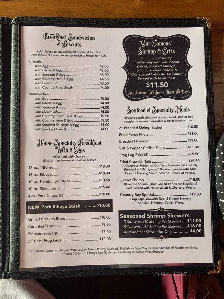 Country Omelet - Richburg, SC menu_pic