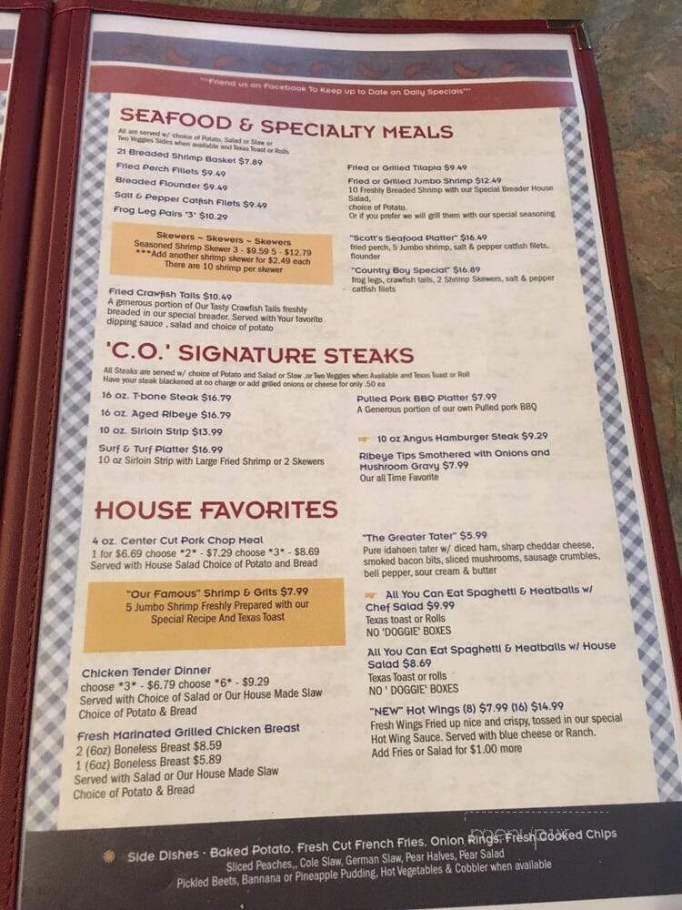 Country Omelet - Richburg, SC menu_pic