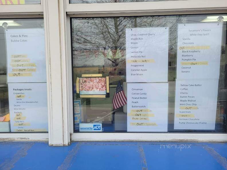 Sycamore Drive In - Monticello, IN menu_pic
