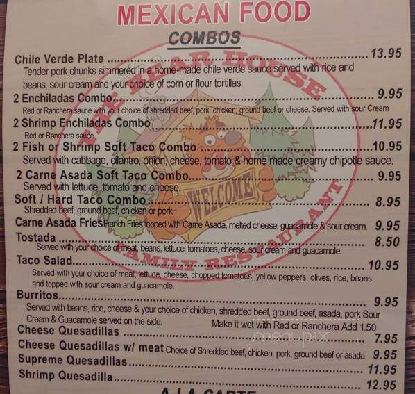 The Bear House Family Restaurant - Crestline, CA menu_pic