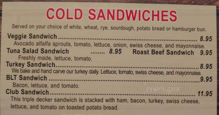 The Bear House Family Restaurant - Crestline, CA menu_pic