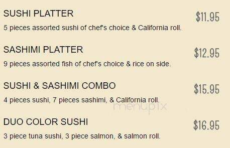 Wokano Sushi & Japanese Steakhouse - Mansfield, OH menu_pic