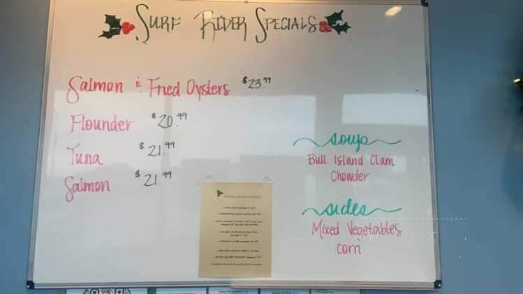 Surf Rider - Poquoson, VA menu_pic