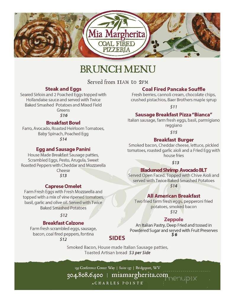 Mia Margherita - Bridgeport, WV menu_pic