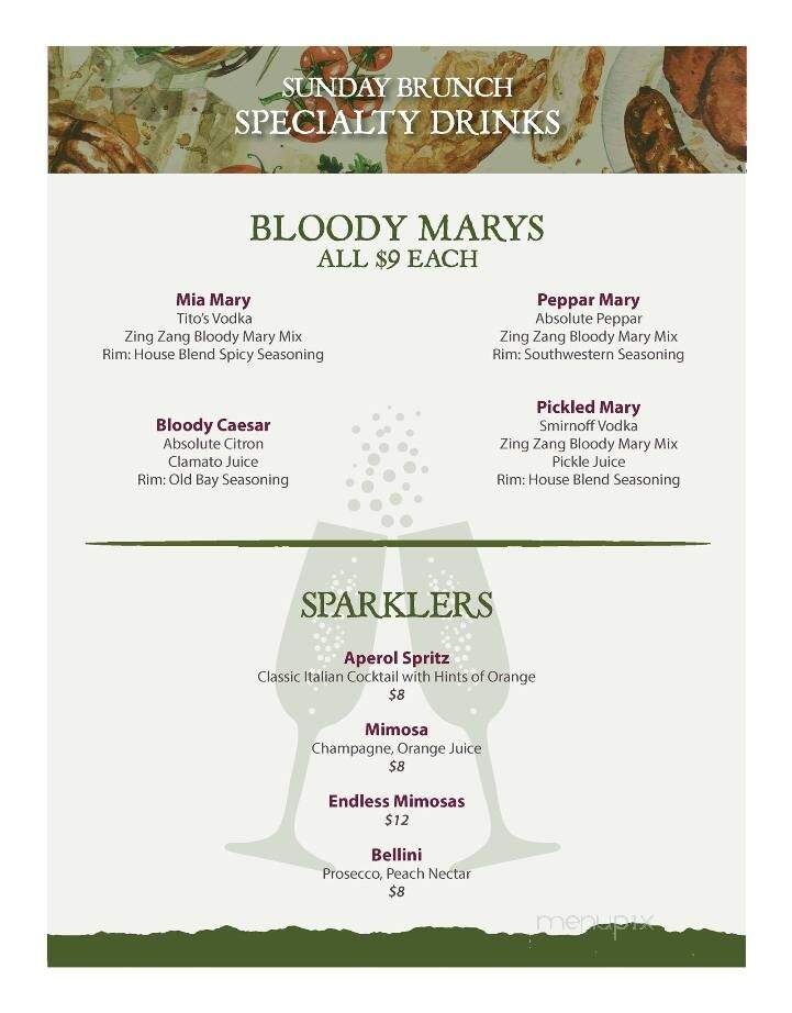 Mia Margherita - Bridgeport, WV menu_pic