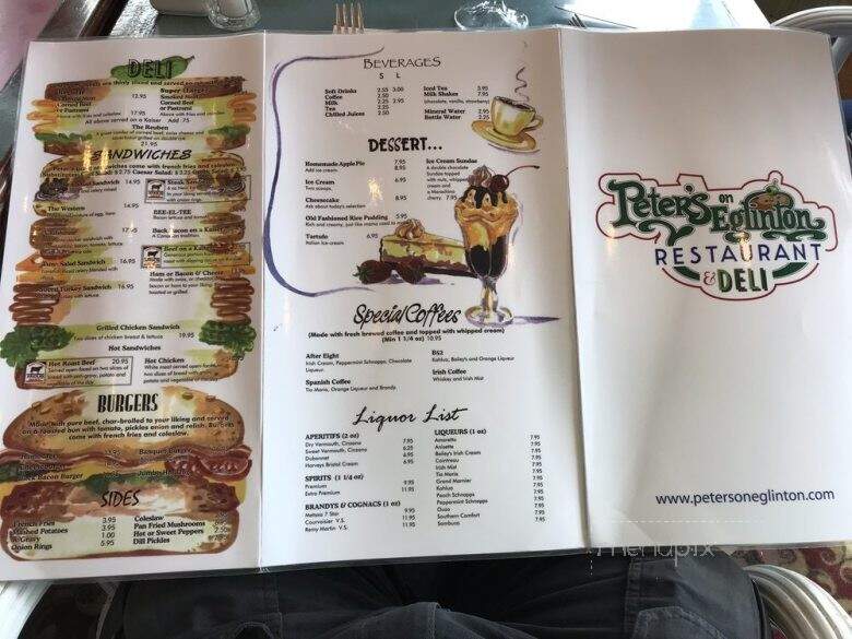 Peter's on Eglinton - Mississauga, ON menu_pic