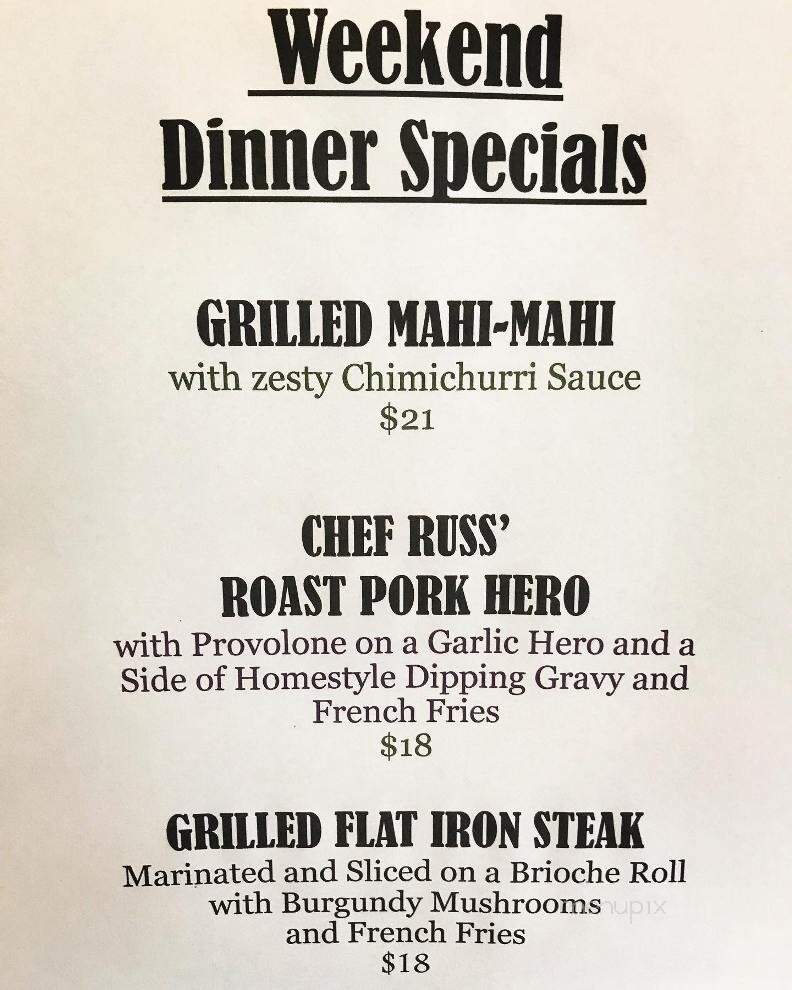 Menu of Davey's Locker in Montvale, NJ 07645