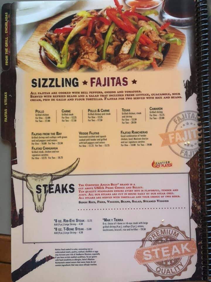 Salsa's Mexican Cafe - Lusby, MD menu_pic