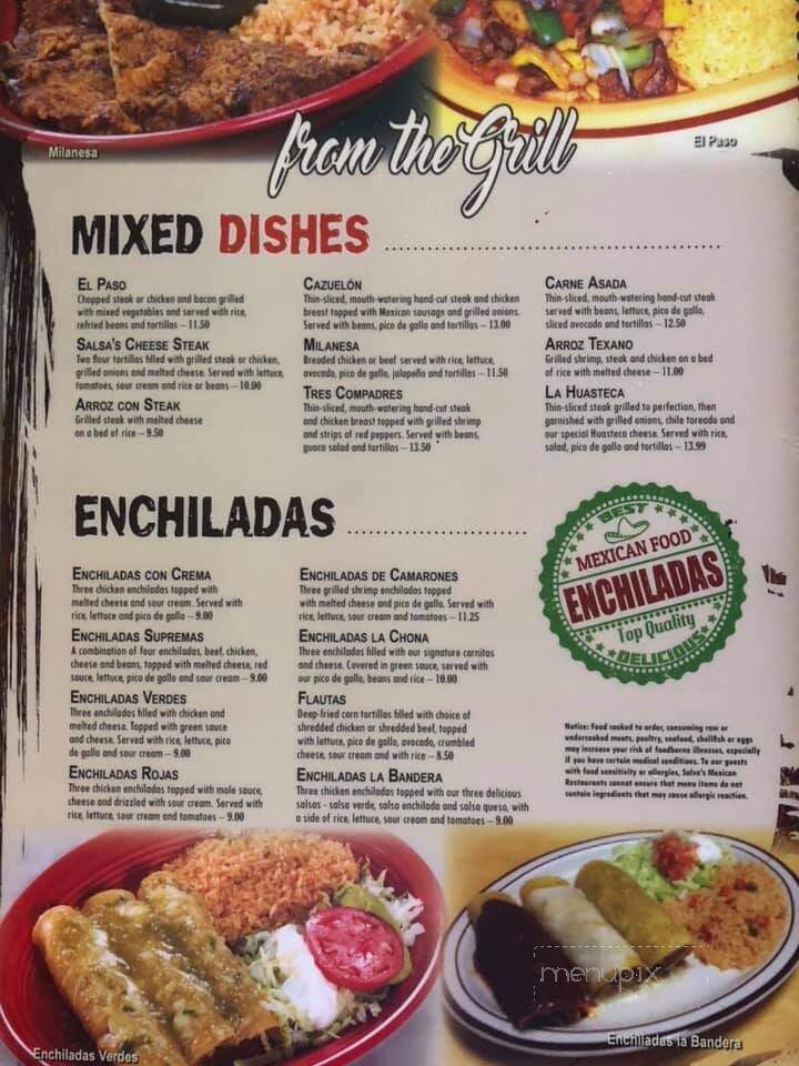 Salsa's Mexican Cafe - Lusby, MD menu_pic