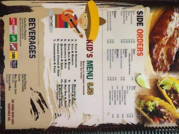 Salsa's Mexican Cafe - Lusby, MD menu_pic