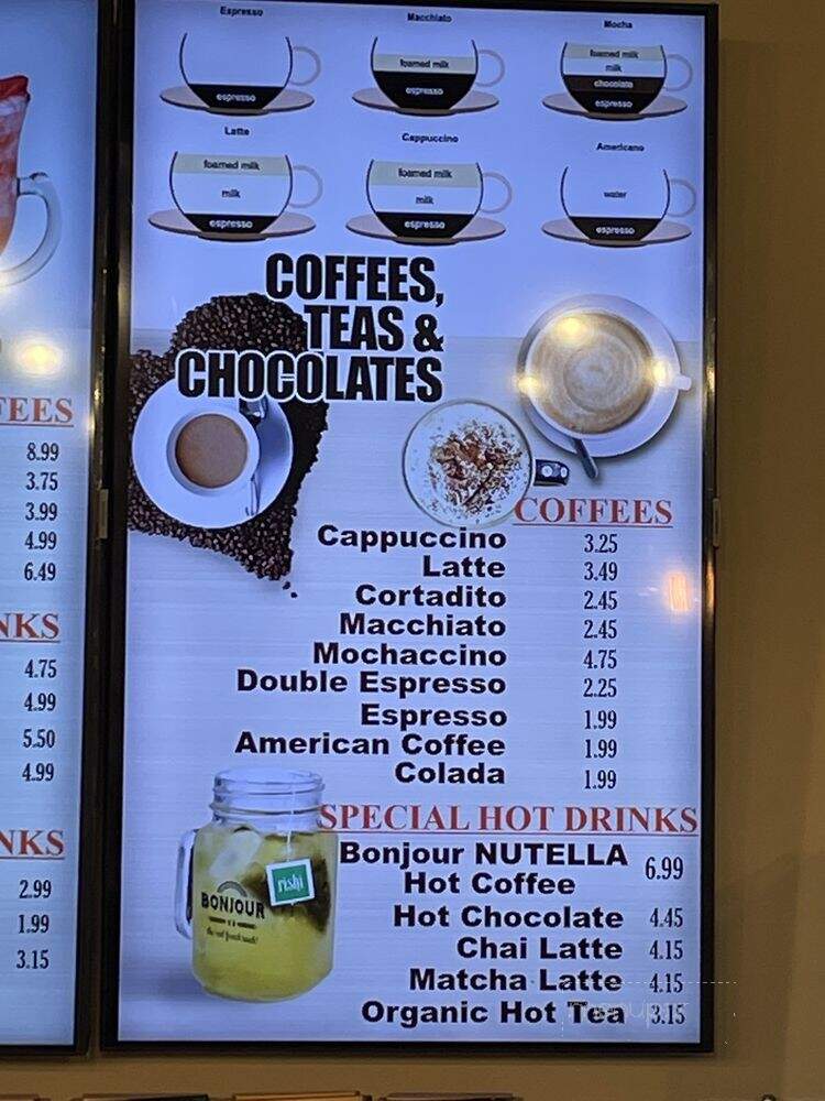 Bonjour Bakery - Weston, FL menu_pic