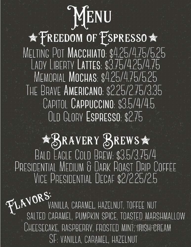 Red White & Brew Coffee - Six Mile, SC menu_pic