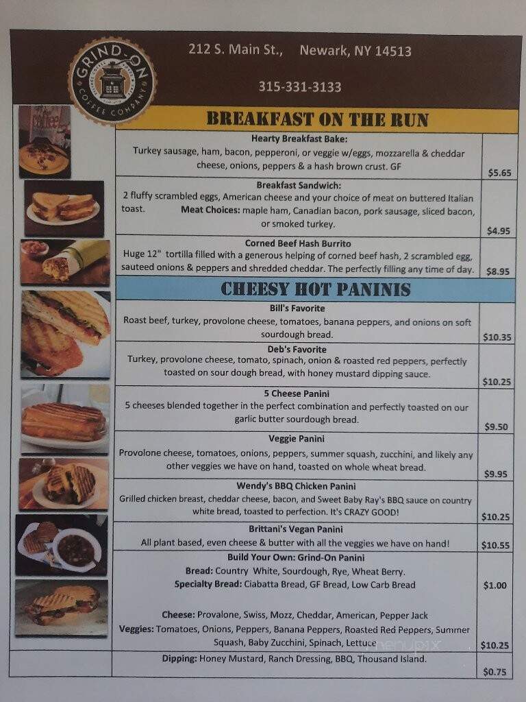 Grind-On Coffee Co - Newark, NY menu_pic