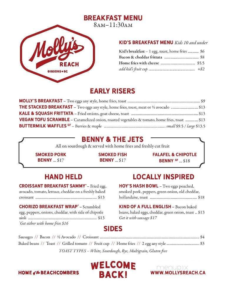 Molly's Reach Restaurant - Gibsons, BC