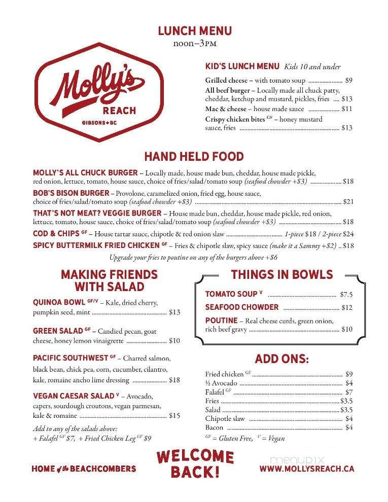 Molly's Reach Restaurant - Gibsons, BC