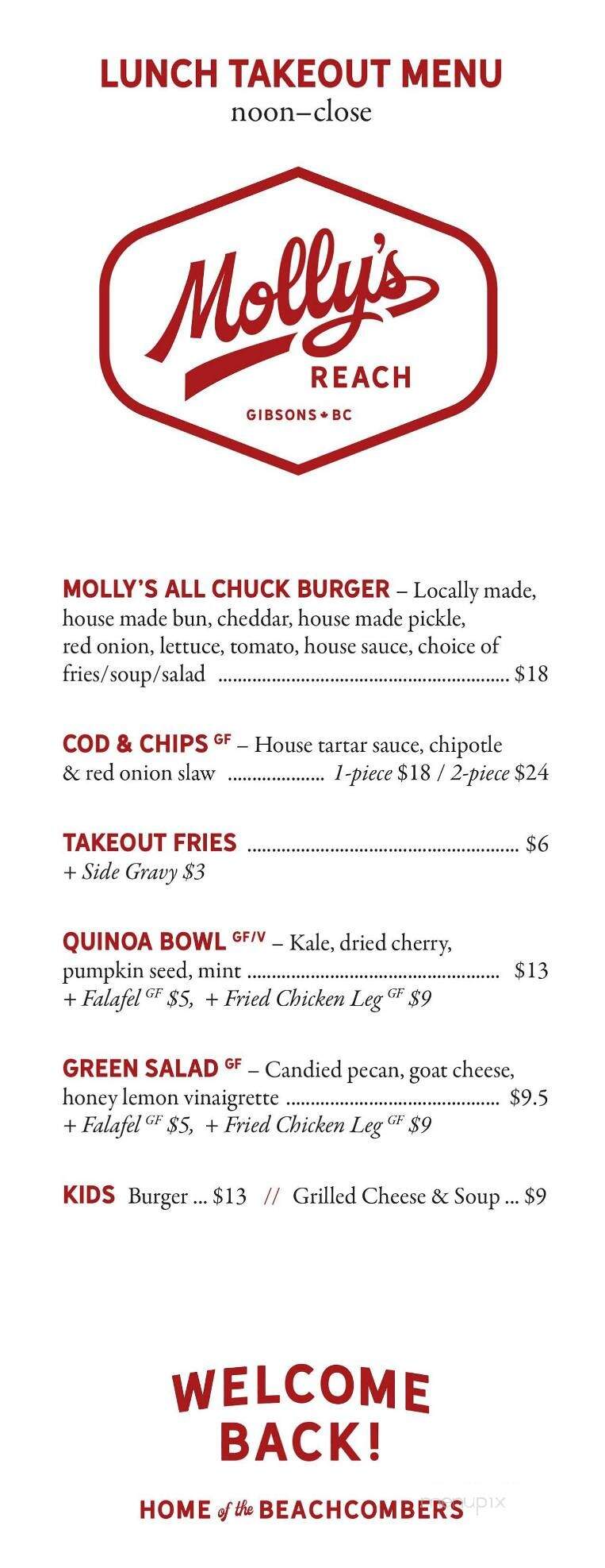 Molly's Reach Restaurant - Gibsons, BC