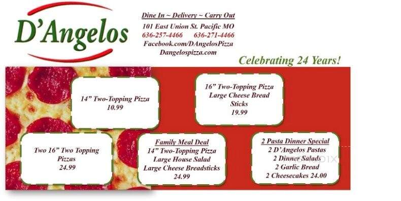 D Angelos Pizza - Pacific, MO menu_pic