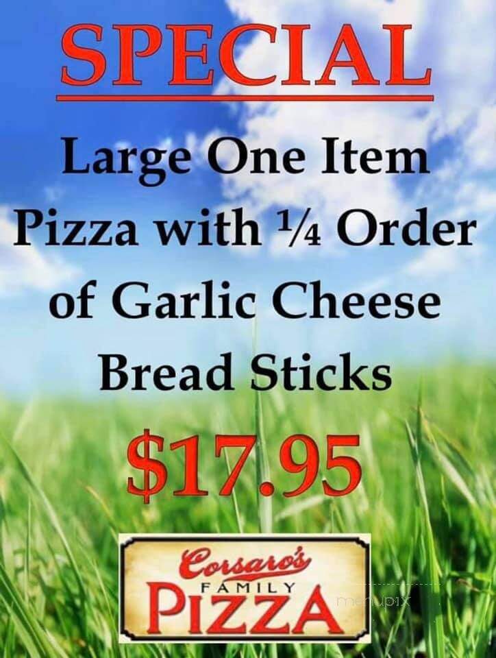 Corsaro's Family Pizza - Chowchilla, CA menu_pic