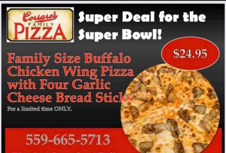 Corsaro's Family Pizza - Chowchilla, CA menu_pic