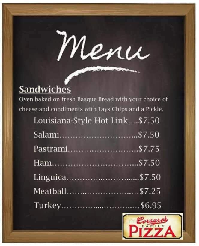 Corsaro's Family Pizza - Chowchilla, CA menu_pic