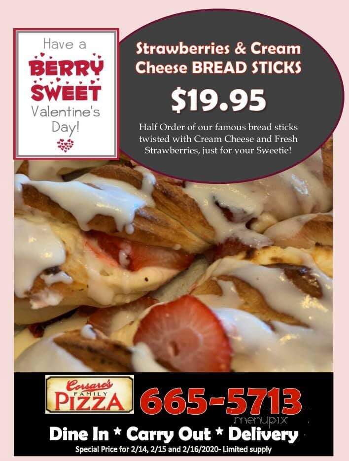 Corsaro's Family Pizza - Chowchilla, CA menu_pic