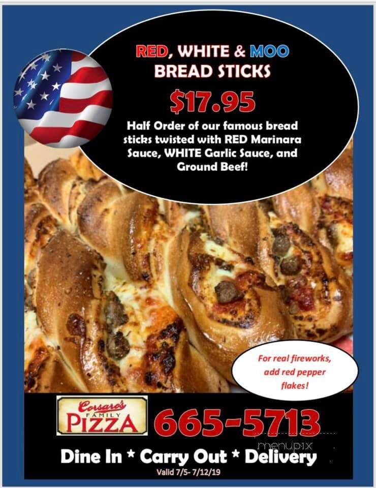 Corsaro's Family Pizza - Chowchilla, CA menu_pic