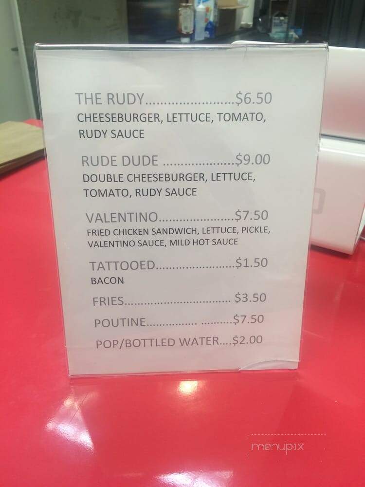 Rudy - Toronto, ON menu_pic