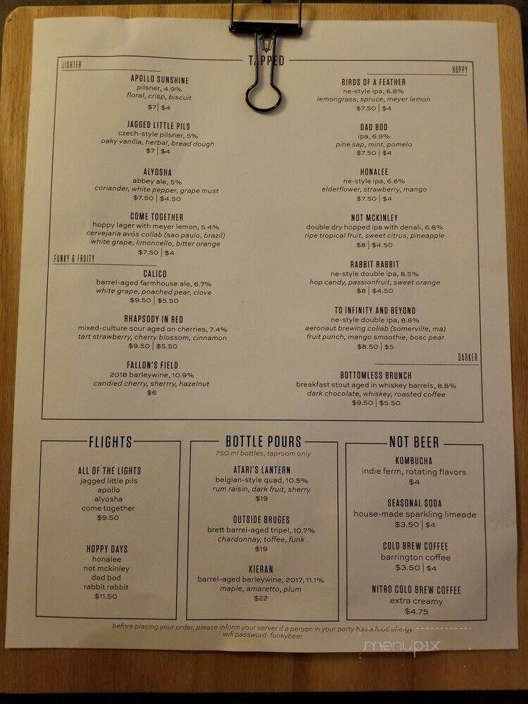Lamplighter Brewing - Cambridge, MA menu_pic